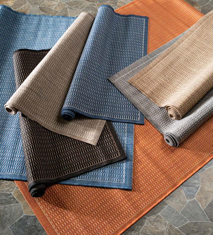 Plow & Hearth Synthetic Rugs Indoor Living Veranda Textured Indoor/Outdoor Polypropylene Rug