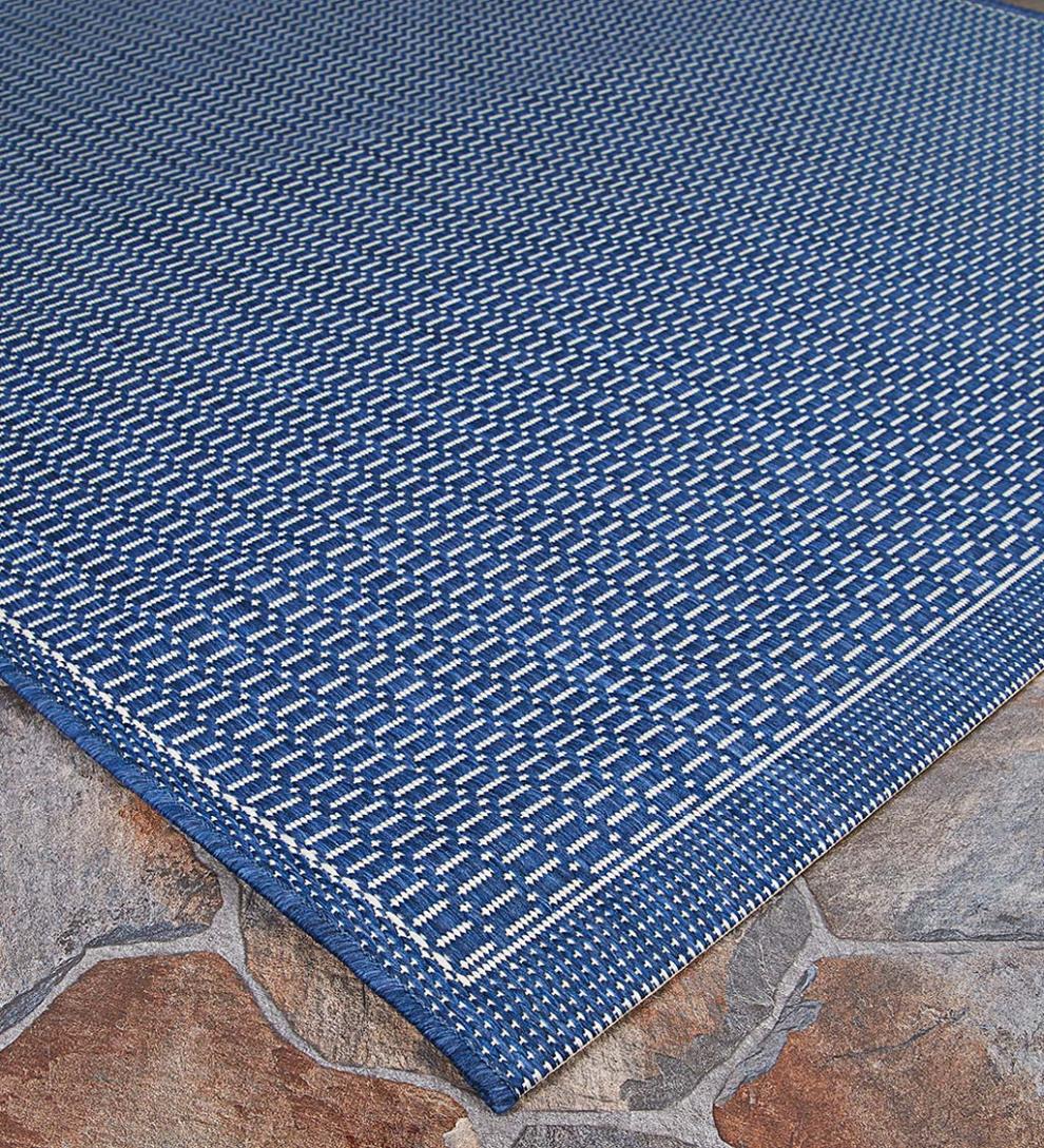 Plow & Hearth Synthetic Rugs Indoor Living Veranda Textured Indoor/Outdoor Polypropylene Rug