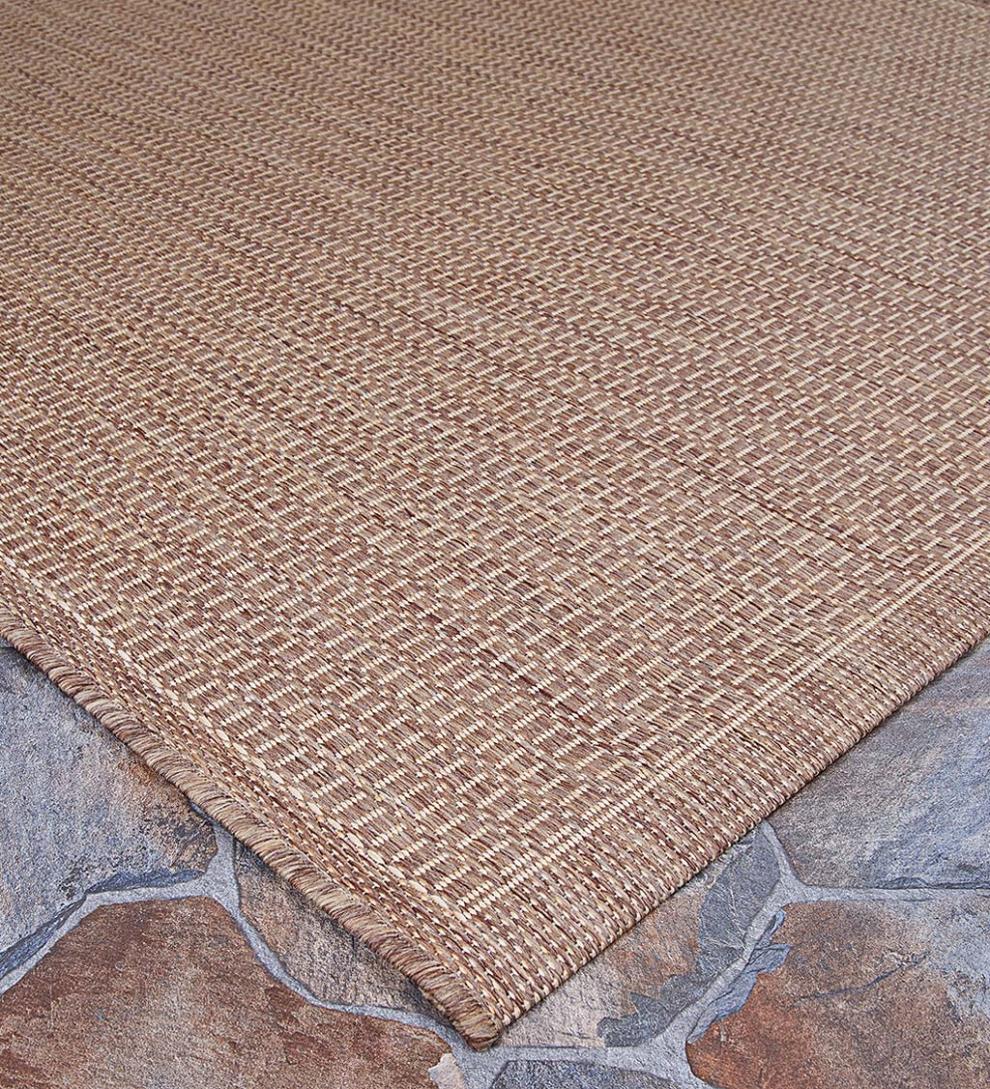Plow & Hearth Synthetic Rugs Indoor Living Veranda Textured Indoor/Outdoor Polypropylene Rug