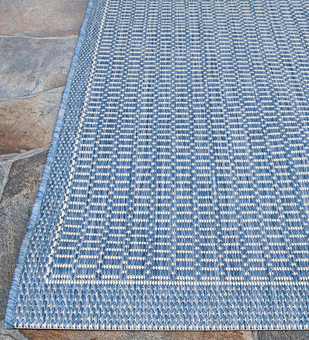 Plow & Hearth Synthetic Rugs Indoor Living Veranda Textured Indoor/Outdoor Polypropylene Rug