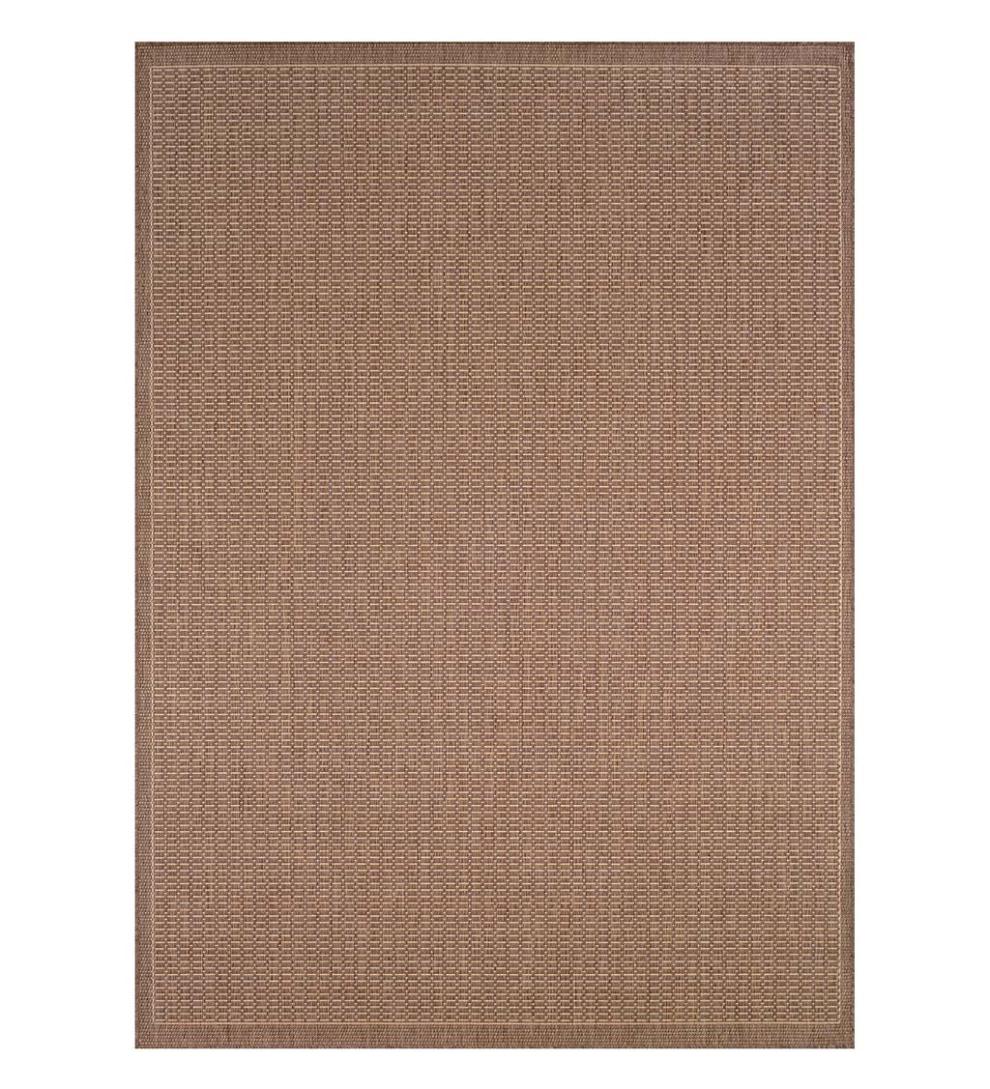 Plow & Hearth Synthetic Rugs Indoor Living Veranda Textured Indoor/Outdoor Polypropylene Rug