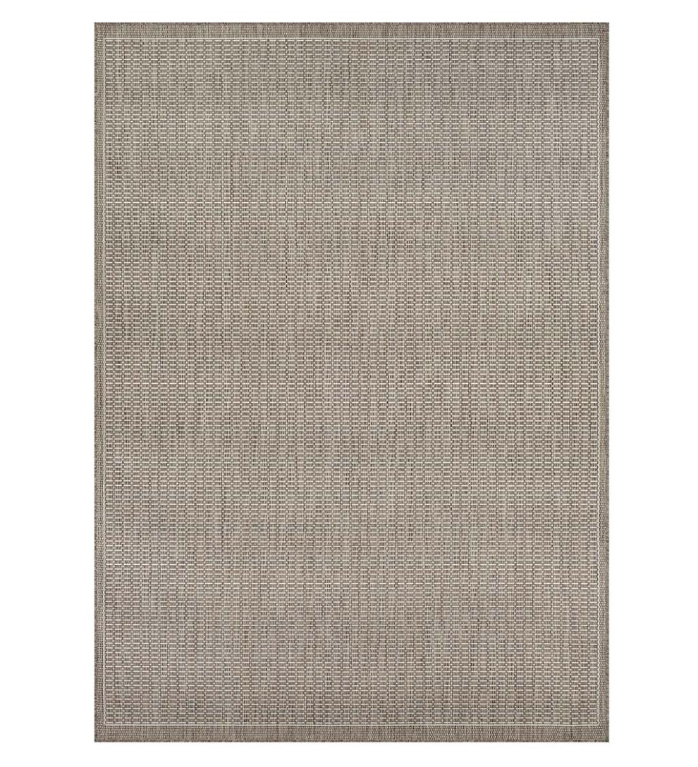 Plow & Hearth Synthetic Rugs Indoor Living Veranda Textured Indoor/Outdoor Polypropylene Rug