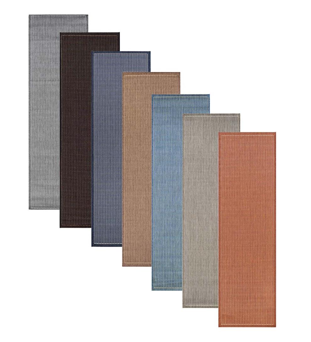 Plow & Hearth Synthetic Rugs Indoor Living Veranda Textured Indoor/Outdoor Polypropylene Rug