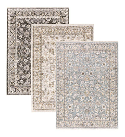 Plow & Hearth Synthetic Rugs Indoor Living Wakefield Border Polyester Rug