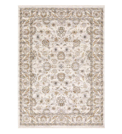 Plow & Hearth Synthetic Rugs Indoor Living Wakefield Border Polyester Rug