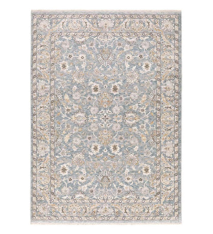 Plow & Hearth Synthetic Rugs Indoor Living Wakefield Border Polyester Rug