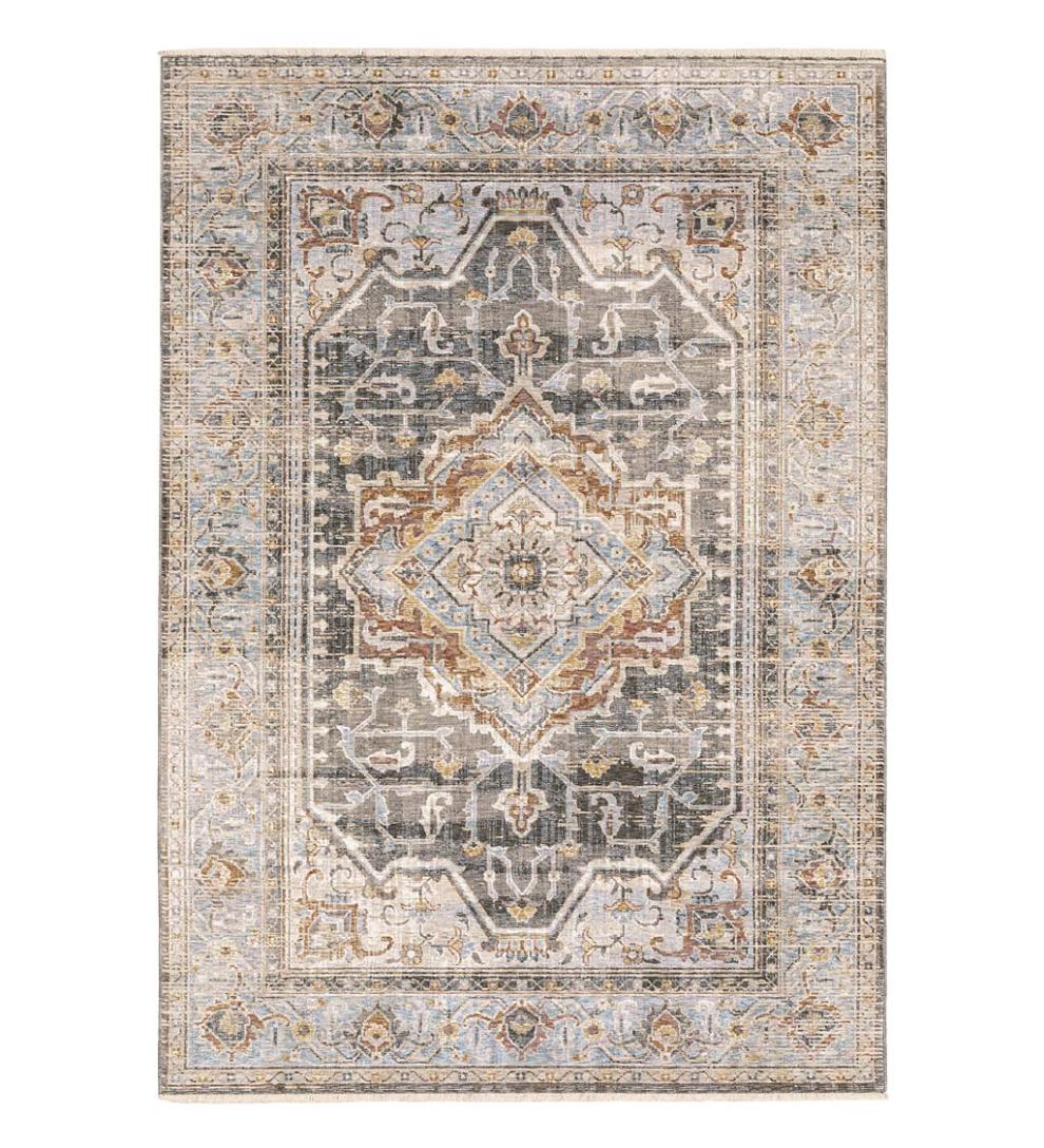 Plow & Hearth Synthetic Rugs Indoor Living Wakefield Tapestry Polyester Rug