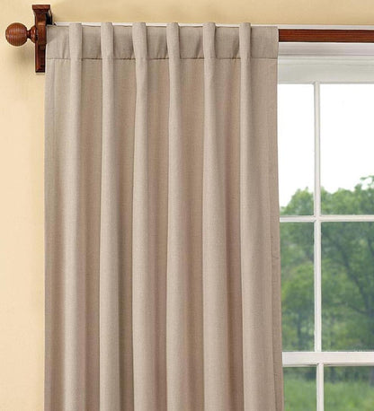 Plow & Hearth Valances Indoor Living Energy-Efficient Homespun Double-Lined Rod-Pocket Curtains