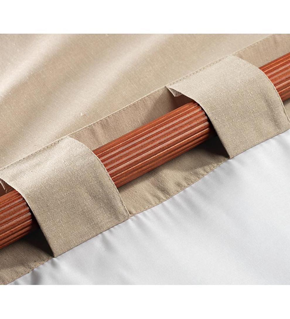 Plow & Hearth Valances Indoor Living Energy-Efficient Homespun Double-Lined Rod-Pocket Curtains