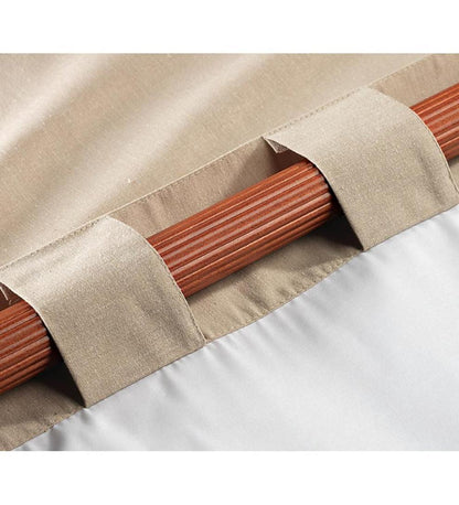 Plow & Hearth Valances Indoor Living Energy-Efficient Homespun Double-Lined Rod-Pocket Curtains