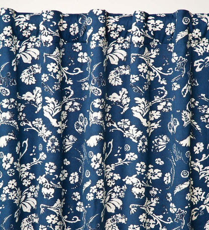 Plow & Hearth Valances Indoor Living Floral Damask Rod-Pocket Homespun Insulated Curtain Panel