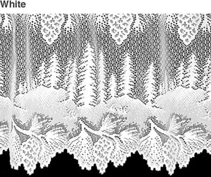 Plow & Hearth Valances Indoor Living Pinecone Lace Valance And Tiers