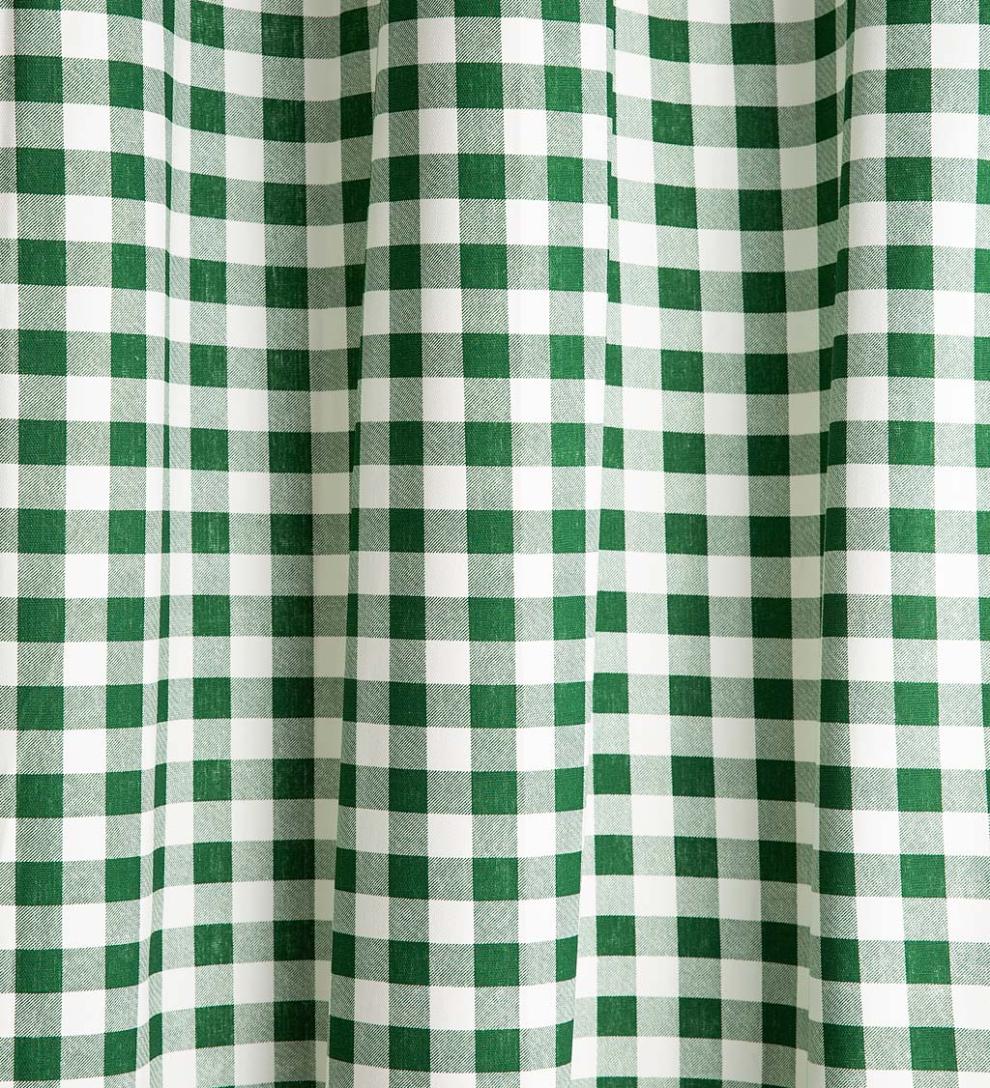 Plow & Hearth Valances Indoor Living Thermalogic Energy Efficient Insulated Check Tab-Top Curtain Pairs