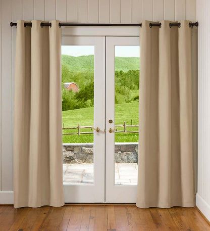 Plow & Hearth Valances Indoor Living Thermalogic Energy Efficient Insulated Solid Grommet-Top Curtains