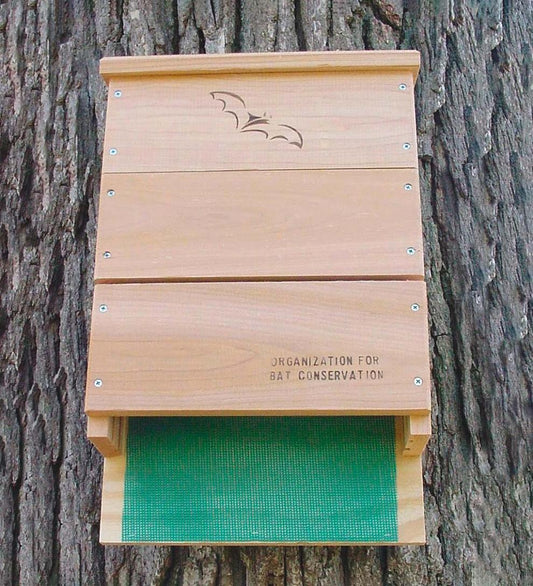 Plow & Hearth Wildlife Housing Yard & Garden 3-Chamber Cedar And Plywood Bat House