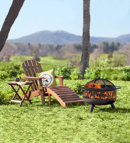 Plow & Hearth Wood Burning Fire Pits Fireplace & Hearth Timberline Wood-Burning Fire Pit