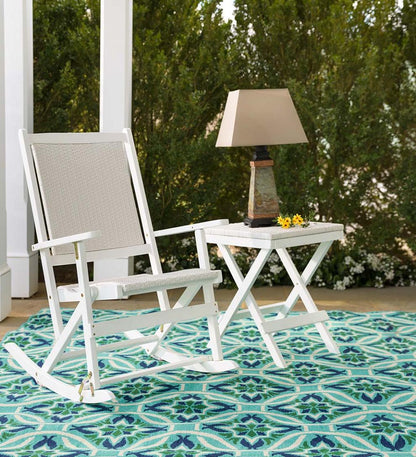 Plow & Hearth Wood Furniture Outdoor Living Claytor Folding Eucalyptus Outdoor Furniture