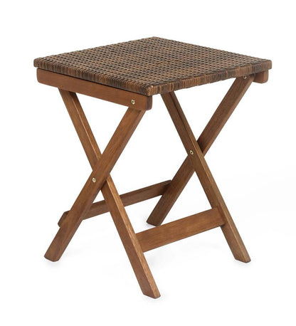 Plow & Hearth Wood Furniture Outdoor Living Claytor Folding Eucalyptus Outdoor Furniture
