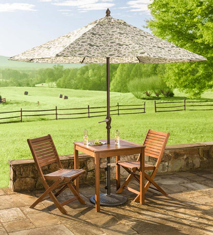 Plow & Hearth Wood Furniture Outdoor Living Eucalyptus Wood Outdoor Bistro Furniture