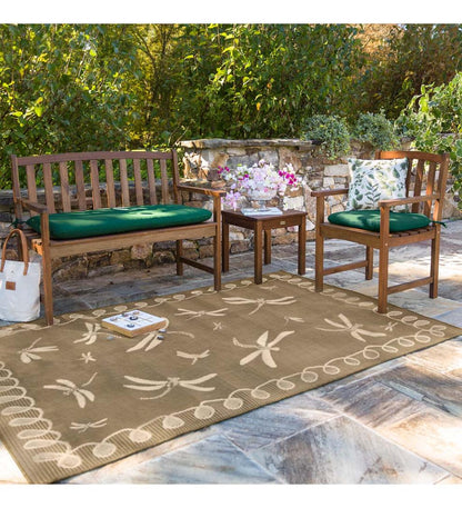 Plow & Hearth Wood Furniture Outdoor Living Lancaster Eucalyptus Wood Bench - Natural