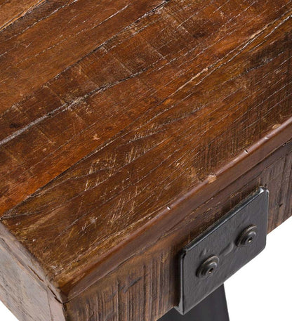 Plow & Hearth Wood Furniture Outdoor Living Richland Indoor/Outdoor Reclaimed Wood Bench