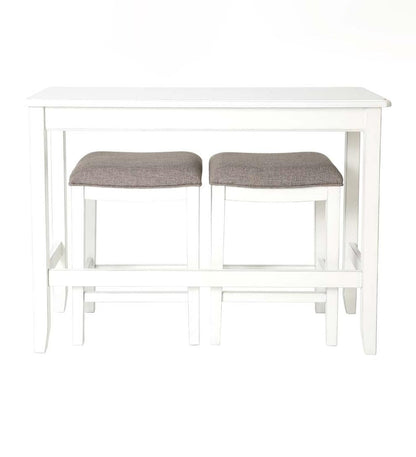 Plow & Hearth Wood Furniture Outdoor Living Sofa Table Set With Saddle Seat Stools - Espresso