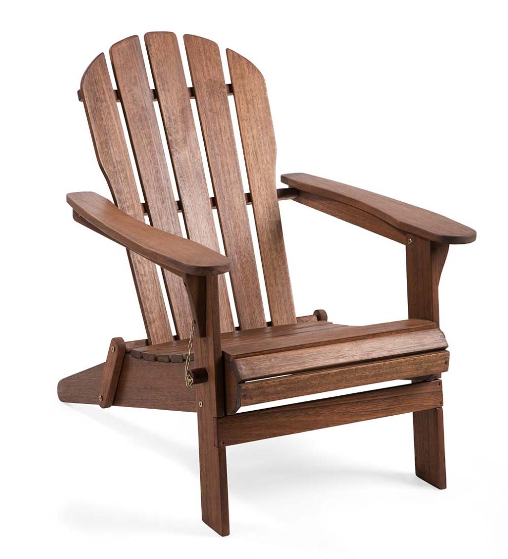 Plow & Hearth Wood Furniture Outdoor Living Wooden Adirondack Outdoor Furniture