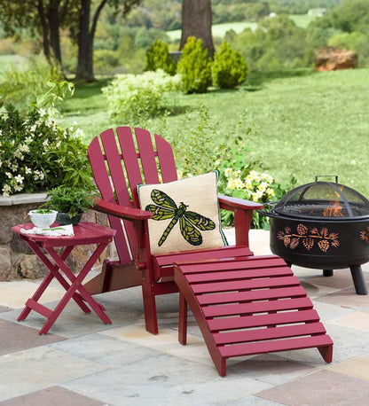 Plow & Hearth Wood Furniture Outdoor Living Wooden Adirondack Outdoor Furniture