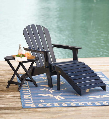 Plow & Hearth Wood Furniture Outdoor Living Wooden Adirondack Outdoor Furniture