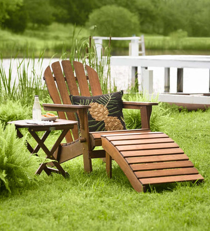 Plow & Hearth Wood Furniture Outdoor Living Wooden Adirondack Outdoor Furniture