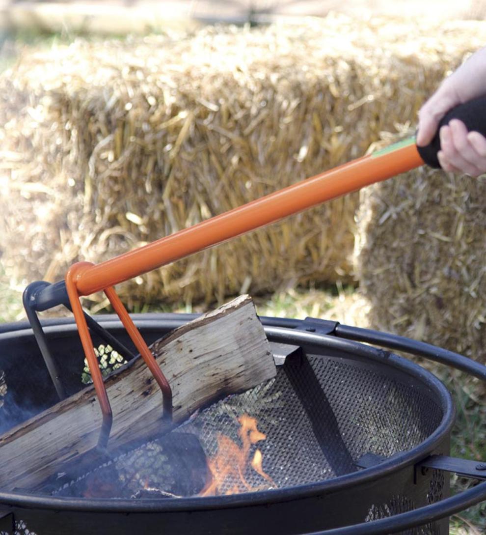 Plow & Hearth Wood Handling Tools Fireplace & Hearth Log Lugger