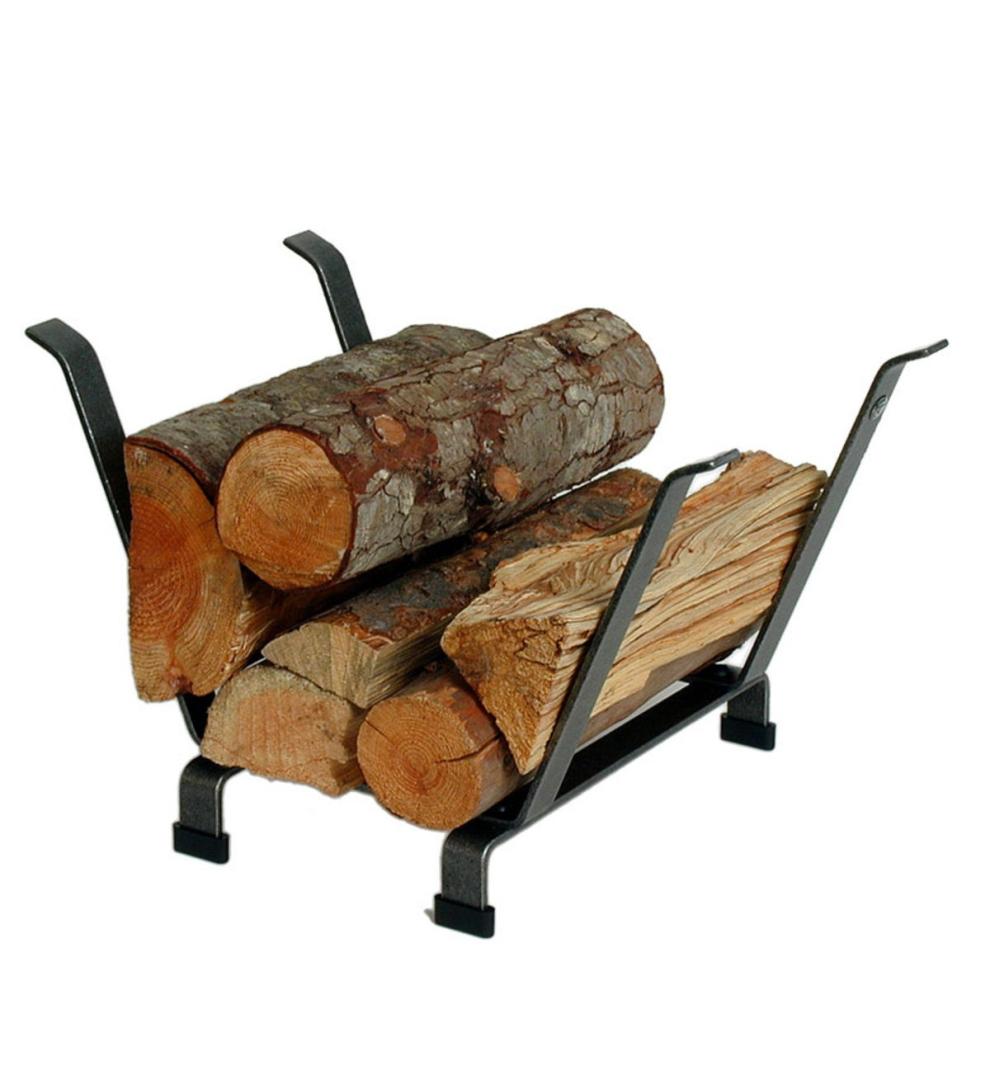 Plow & Hearth Wood Storage & Wood Racks Fireplace & Hearth American-Made Hammered Steel Country Home Log Basket