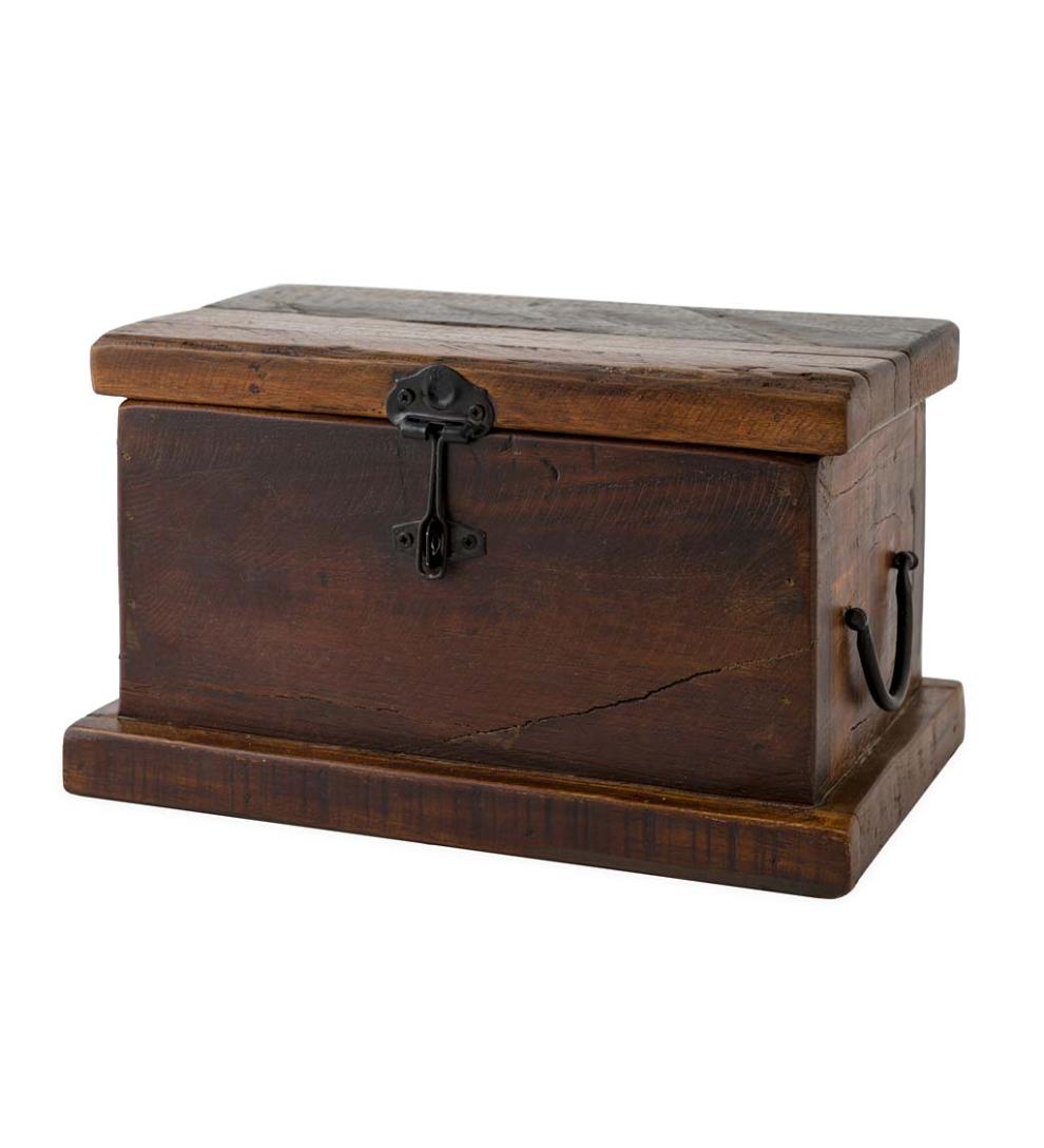 Plow & Hearth Wood Storage & Wood Racks Fireplace & Hearth Birmingham Reclaimed Wood Hearth Storage Box With 5 Lbs. Fatwood