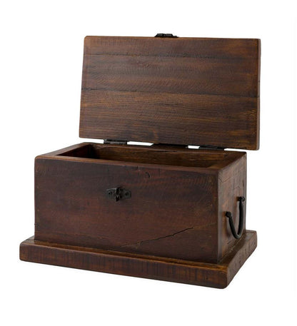 Plow & Hearth Wood Storage & Wood Racks Fireplace & Hearth Birmingham Reclaimed Wood Hearth Storage Box With 5 Lbs. Fatwood