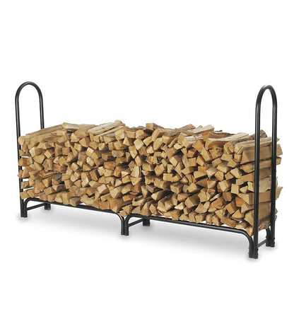 Plow & Hearth Wood Storage & Wood Racks Fireplace & Hearth Heavy-Duty Steel Log Racks And Vinyl Covers
