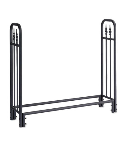 Plow & Hearth Wood Storage & Wood Racks Fireplace & Hearth Heavy Duty Steel Wood Rack With Finial Design