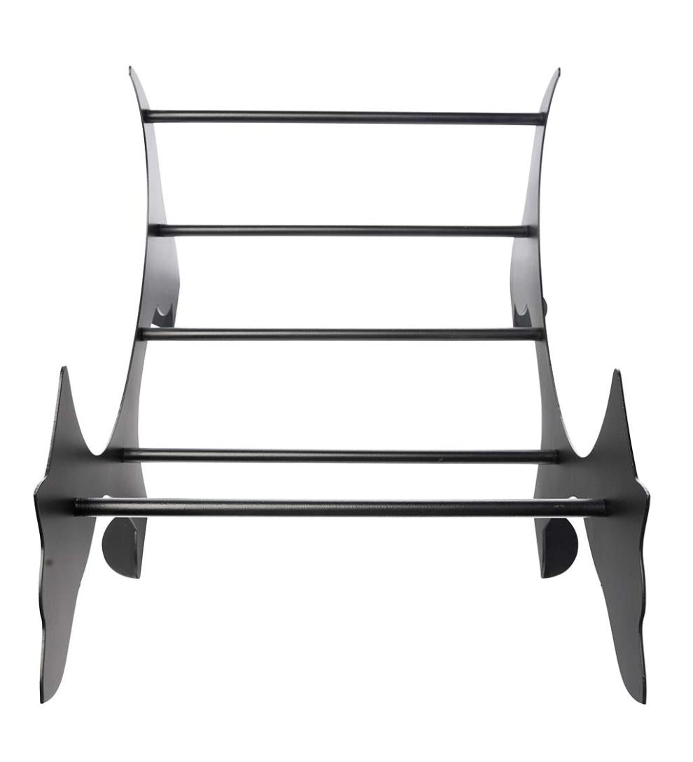 Plow & Hearth Wood Storage & Wood Racks Fireplace & Hearth Metal Bear Silhouette Log Holder