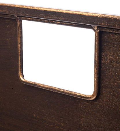 Plow & Hearth Wood Storage & Wood Racks Fireplace & Hearth Metal Wood Holder With Carrying Handles