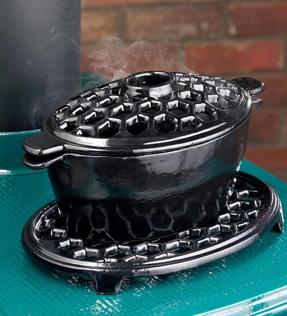Plow & Hearth Wood Stove Accessories Fireplace & Hearth Cast Iron Lattice Steamers And Trivets
