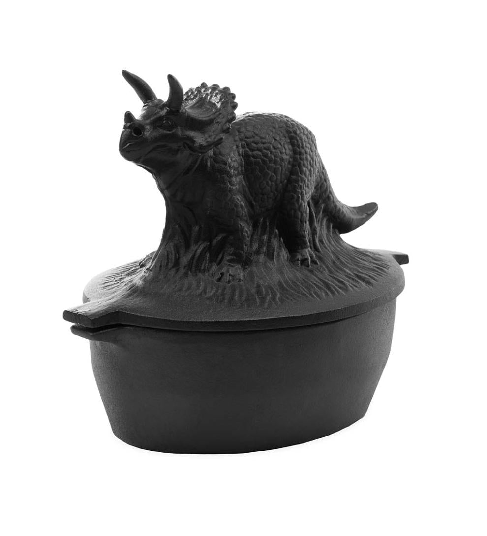 Plow & Hearth Wood Stove Accessories Fireplace & Hearth Cast Iron Triceratops Dinosaur Wood Stove Steamer