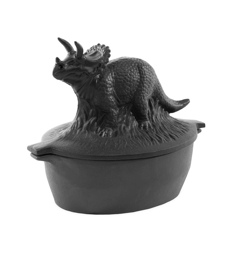 Plow & Hearth Wood Stove Accessories Fireplace & Hearth Cast Iron Triceratops Dinosaur Wood Stove Steamer