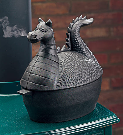 Plow & Hearth Wood Stove Accessories Fireplace & Hearth Dragon Woodstove Steamer In Cast Iron - Black