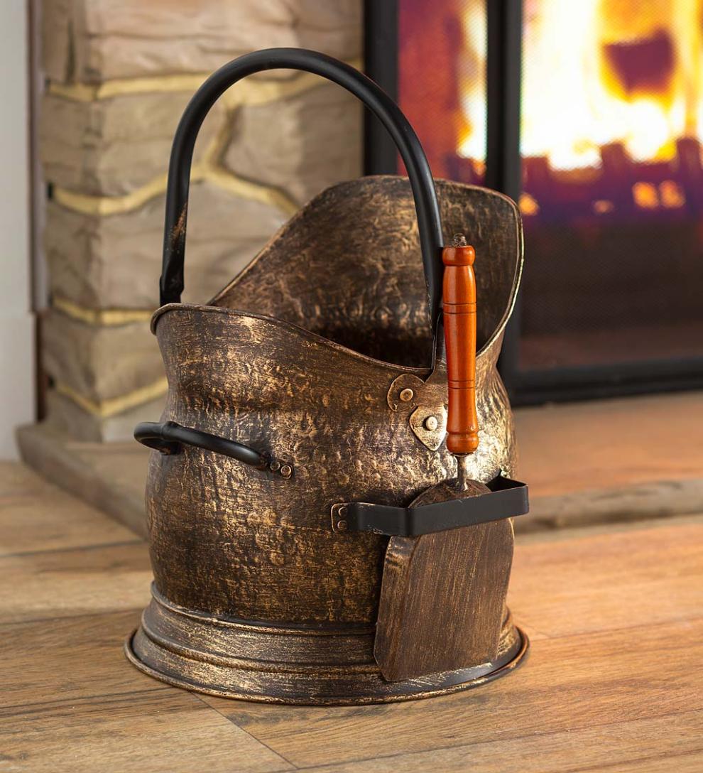 Plow & Hearth Wood Stove Accessories Fireplace & Hearth Fireplace Ash Bucket And Shovel