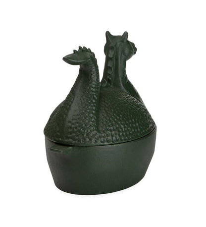 Plow & Hearth Wood Stove Accessories Fireplace & Hearth Green Dragon Cast Iron Wood Stove Steamer - Green