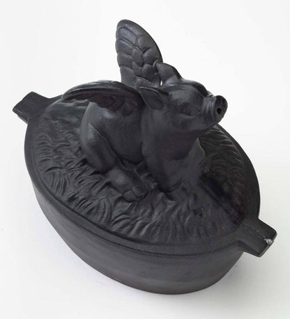 Plow & Hearth Woodstove Steamers Fireplace & Hearth Cast Iron Flying Pig Wood Stove Steamer