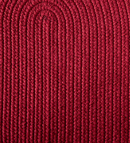Plow & Hearth Wool Rugs Indoor Living Blue Ridge Wool Braided Oval Rugs, Made In Usa