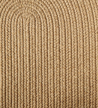 Plow & Hearth Wool Rugs Indoor Living Blue Ridge Wool Braided Oval Rugs, Made In Usa