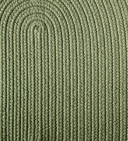 Plow & Hearth Wool Rugs Indoor Living Blue Ridge Wool Braided Oval Rugs, Made In Usa
