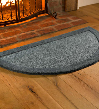 Plow & Hearth Wool Rugs Indoor Living Madrid Banded Wool Hearth Rug