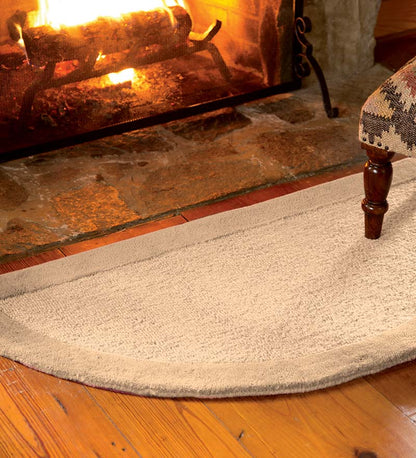 Plow & Hearth Wool Rugs Indoor Living Madrid Banded Wool Hearth Rug
